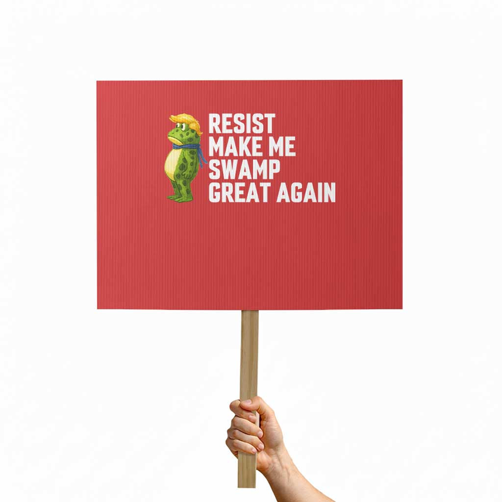 Resist Frog Protest Sign Funny Polittical 2025 Meme - Wonder Print Shop
