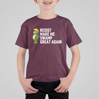 Resist Frog T Shirt For Kid Funny Polittical 2025 Meme - Wonder Print Shop