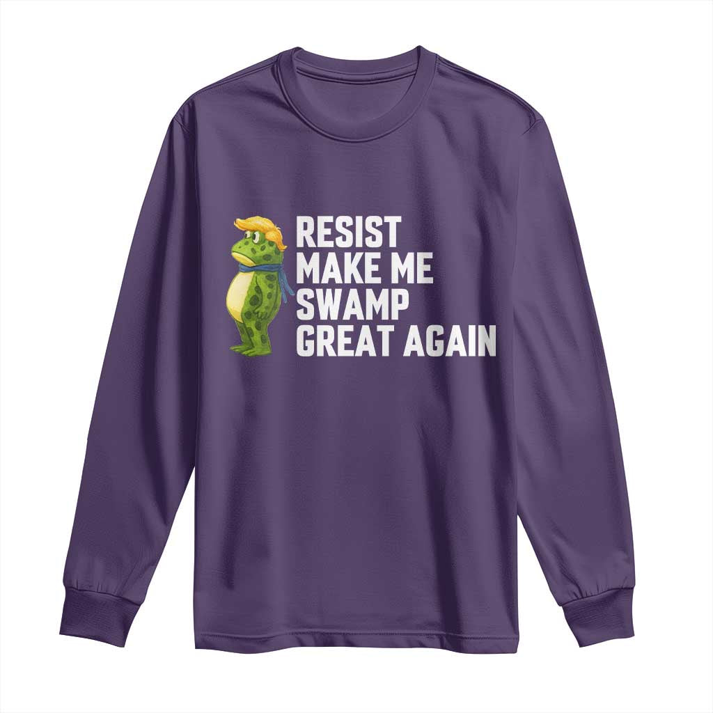 Resist Frog Long Sleeve Shirt Funny Polittical 2025 Meme - Wonder Print Shop