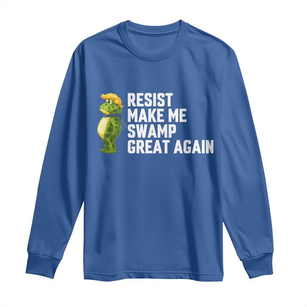 Resist Frog Long Sleeve Shirt Funny Polittical 2025 Meme - Wonder Print Shop