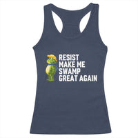 Resist Frog Racerback Tank Top Funny Polittical 2025 Meme - Wonder Print Shop