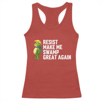 Resist Frog Racerback Tank Top Funny Polittical 2025 Meme - Wonder Print Shop