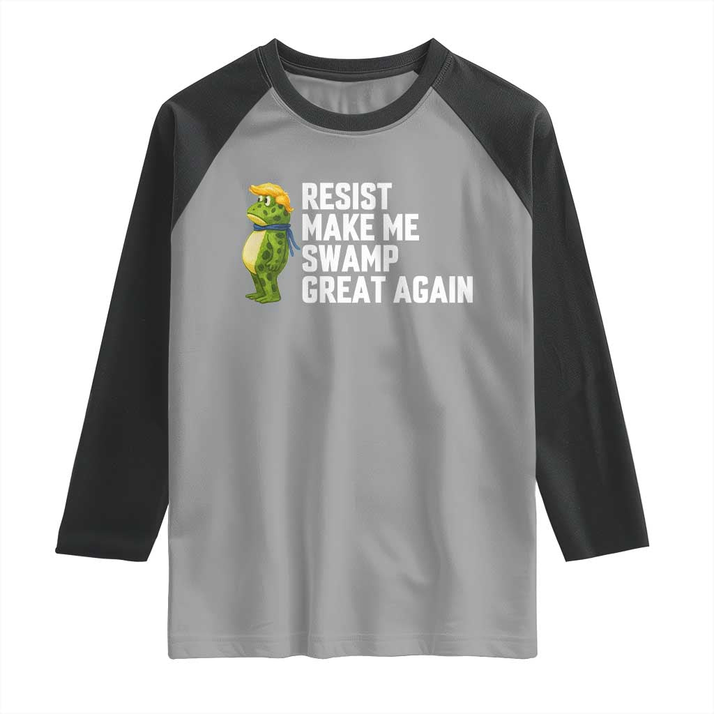 Resist Frog Raglan Shirt Funny Polittical 2025 Meme - Wonder Print Shop