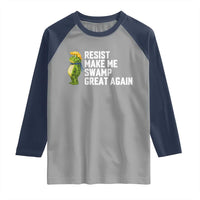 Resist Frog Raglan Shirt Funny Polittical 2025 Meme - Wonder Print Shop