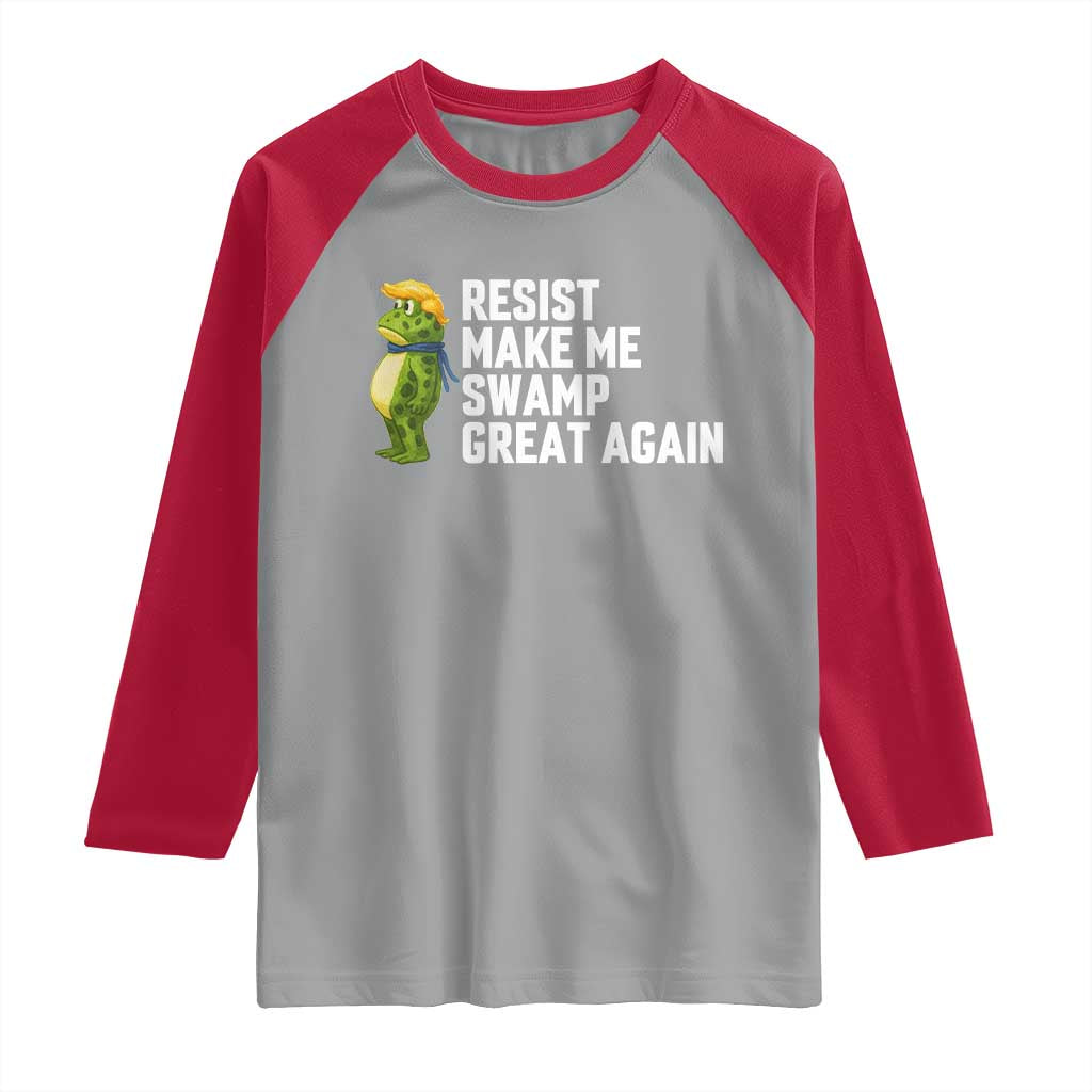 Resist Frog Raglan Shirt Funny Polittical 2025 Meme - Wonder Print Shop