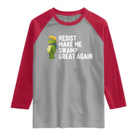 Resist Frog Raglan Shirt Funny Polittical 2025 Meme - Wonder Print Shop