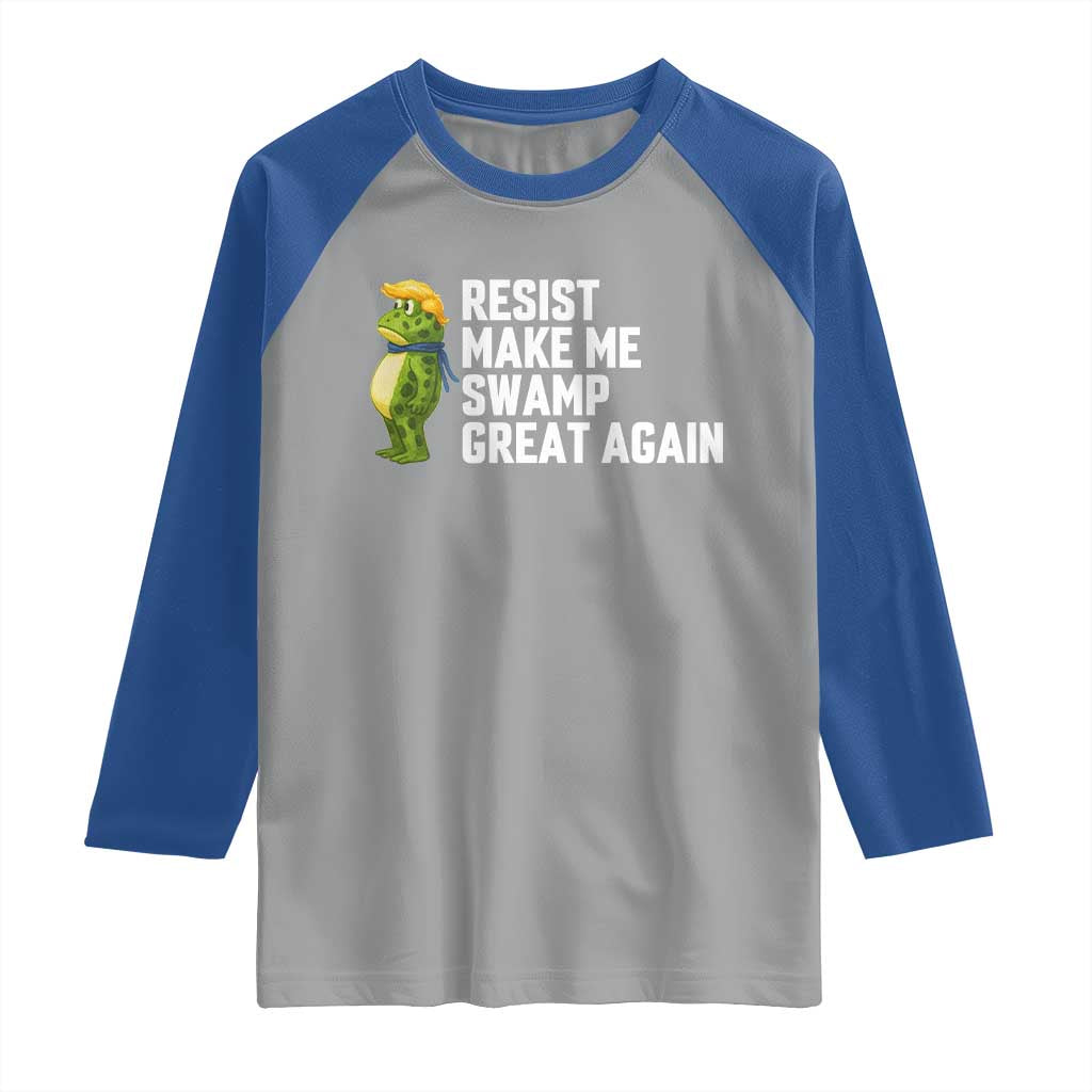 Resist Frog Raglan Shirt Funny Polittical 2025 Meme - Wonder Print Shop