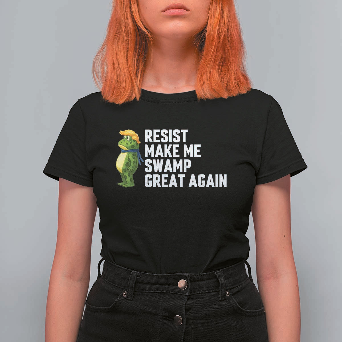 Resist Frog T Shirt For Women Funny Polittical 2025 Meme - Wonder Print Shop