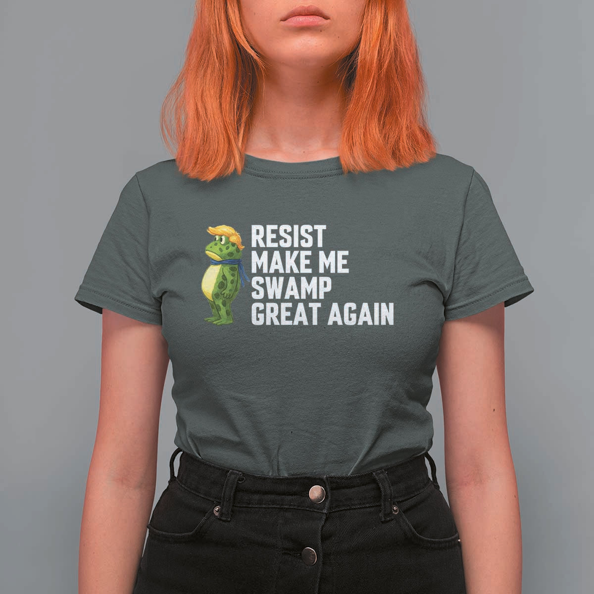 Resist Frog T Shirt For Women Funny Polittical 2025 Meme - Wonder Print Shop