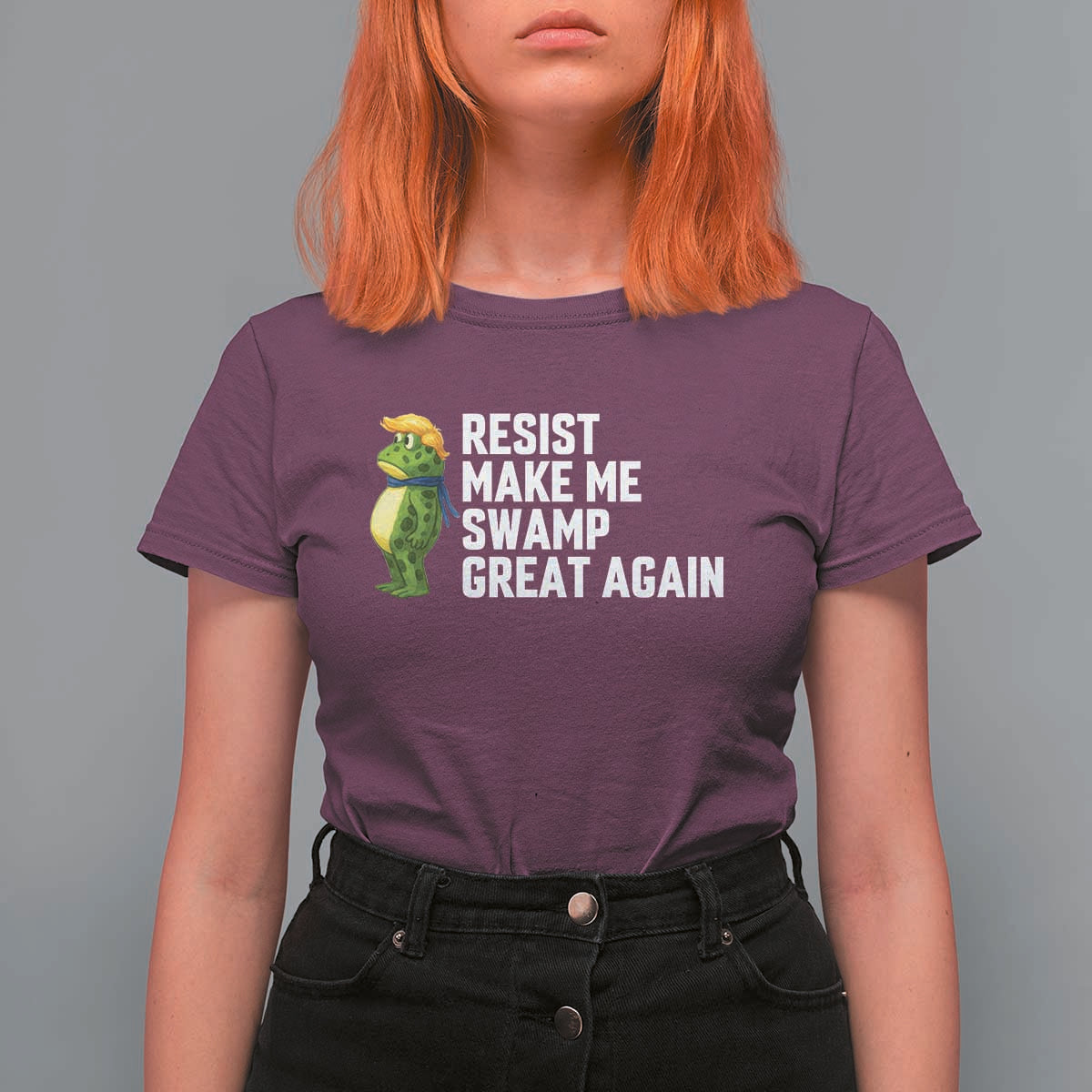 Resist Frog T Shirt For Women Funny Polittical 2025 Meme - Wonder Print Shop