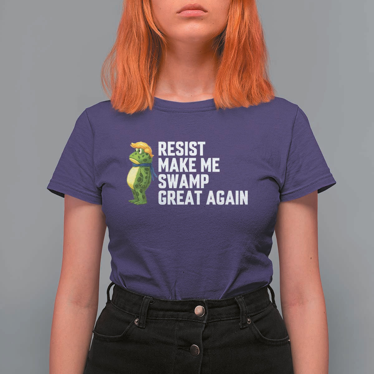 Resist Frog T Shirt For Women Funny Polittical 2025 Meme - Wonder Print Shop