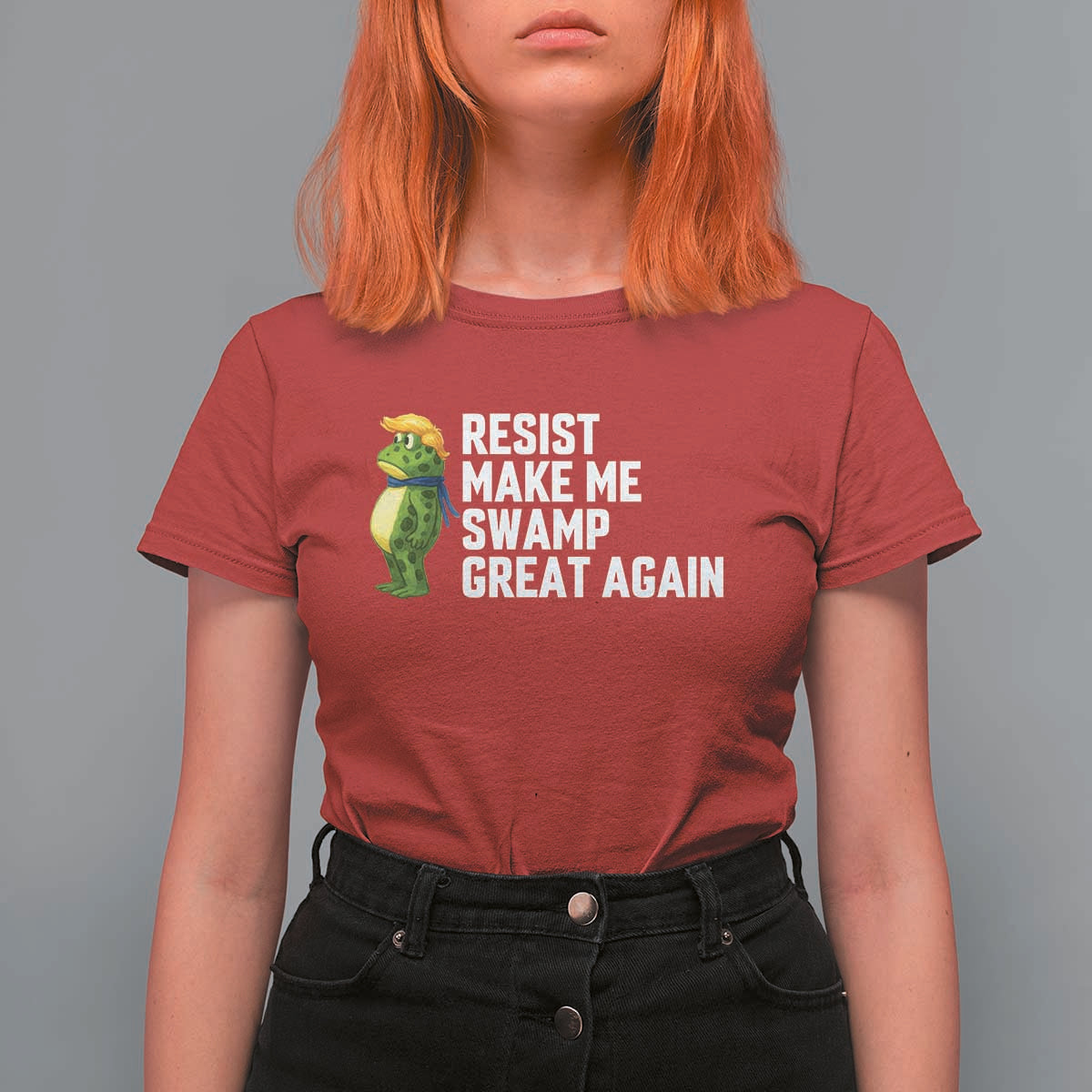 Resist Frog T Shirt For Women Funny Polittical 2025 Meme - Wonder Print Shop