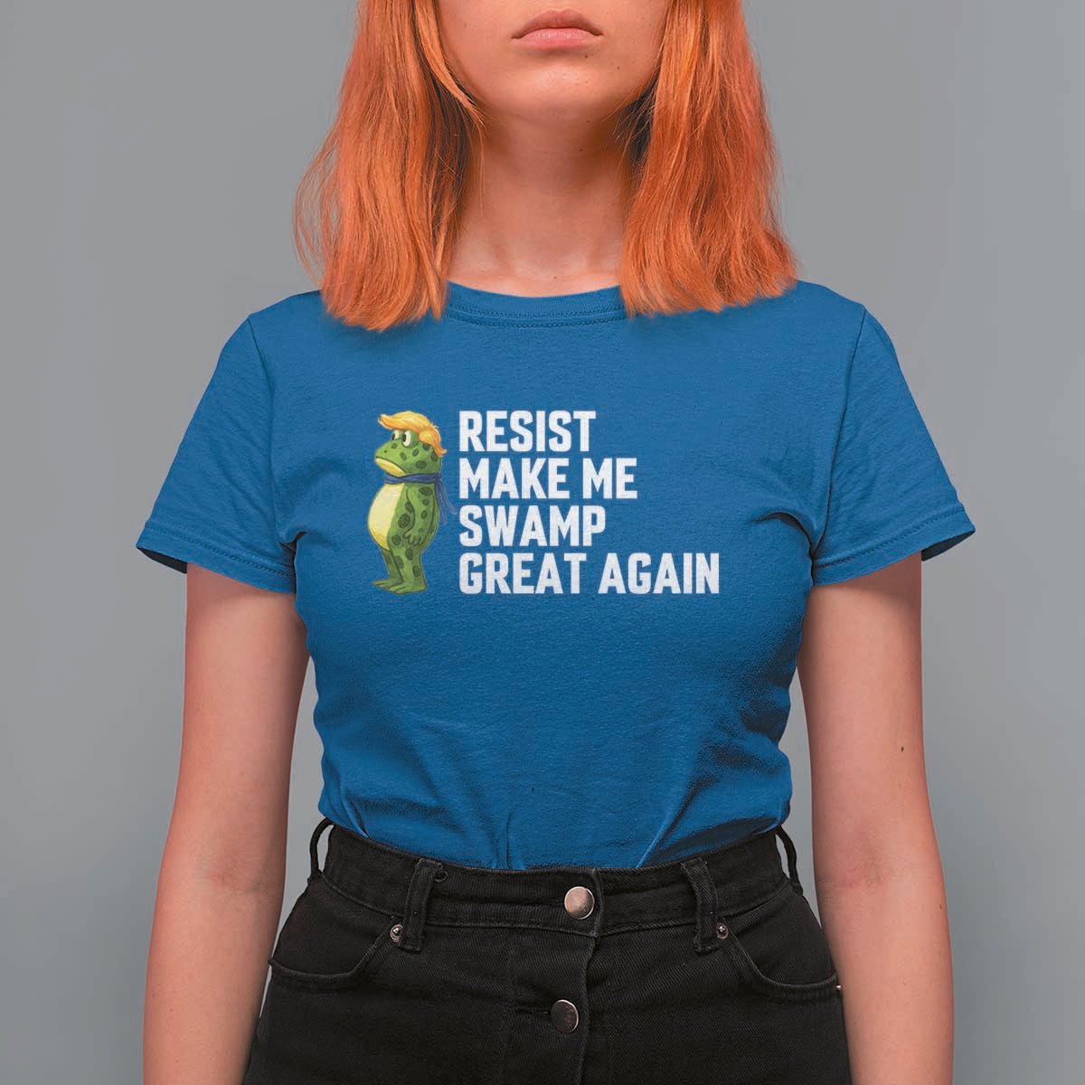 Resist Frog T Shirt For Women Funny Polittical 2025 Meme - Wonder Print Shop