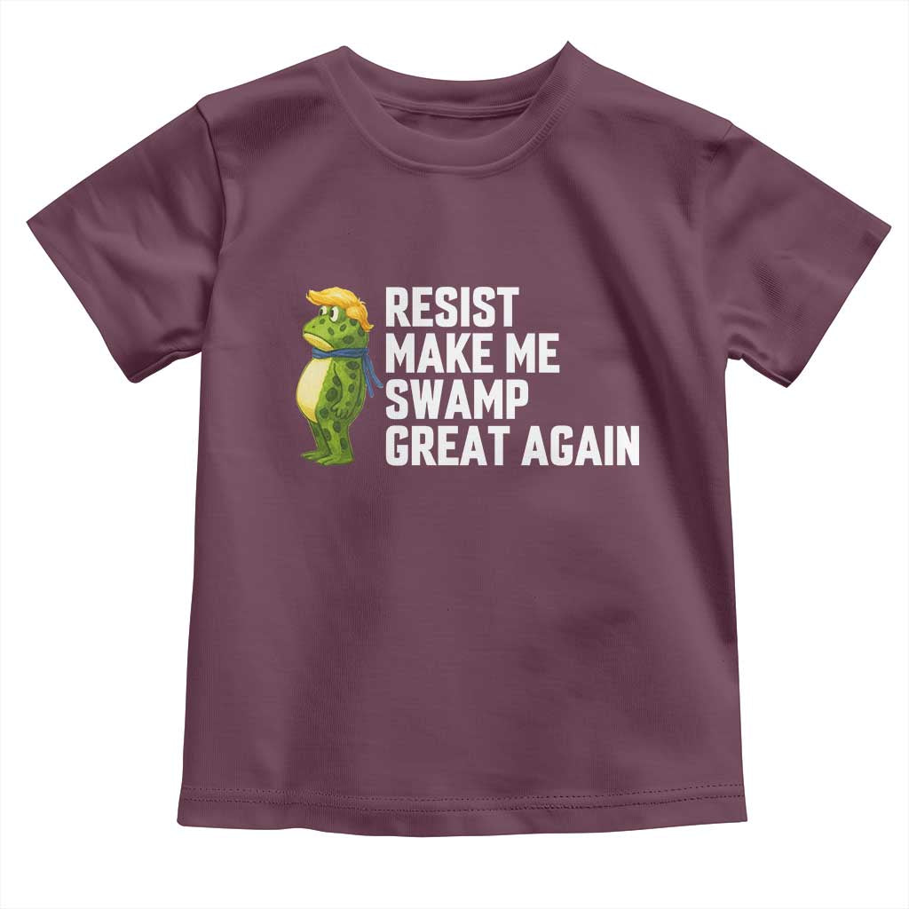 Resist Frog Toddler T Shirt Funny Polittical 2025 Meme - Wonder Print Shop