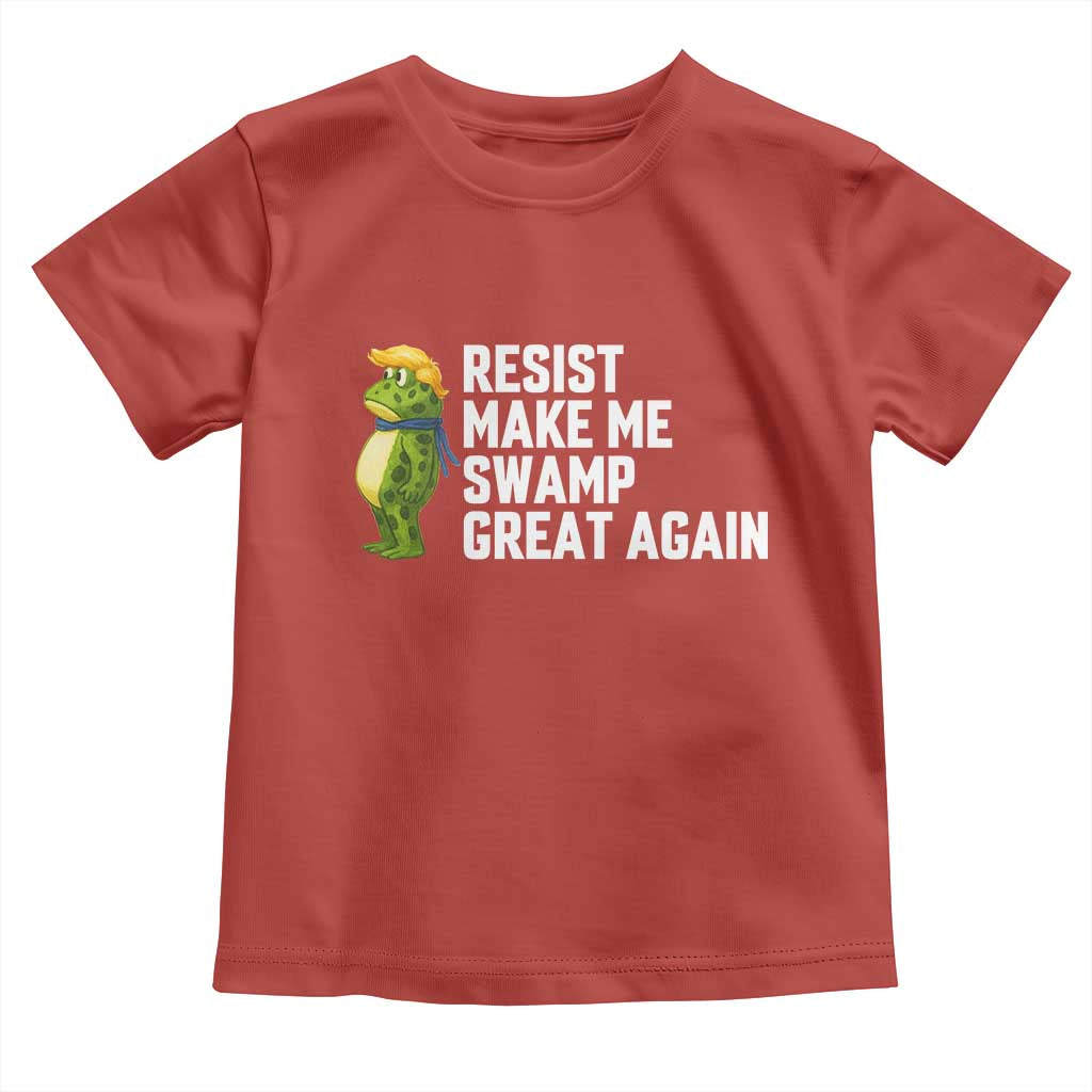Resist Frog Toddler T Shirt Funny Polittical 2025 Meme - Wonder Print Shop