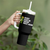 Resist Frog Tumbler With Handle Funny Polittical 2025 Meme - Wonder Print Shop