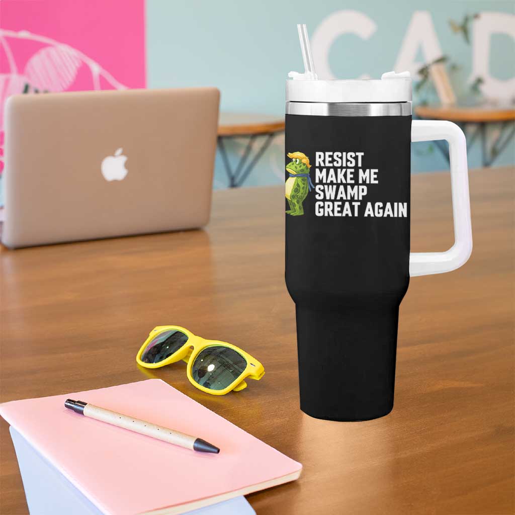 Resist Frog Tumbler With Handle Funny Polittical 2025 Meme - Wonder Print Shop