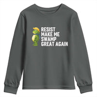 Resist Frog Youth Sweatshirt Funny Polittical 2025 Meme - Wonder Print Shop