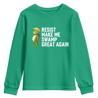 Resist Frog Youth Sweatshirt Funny Polittical 2025 Meme - Wonder Print Shop