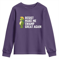 Resist Frog Youth Sweatshirt Funny Polittical 2025 Meme - Wonder Print Shop
