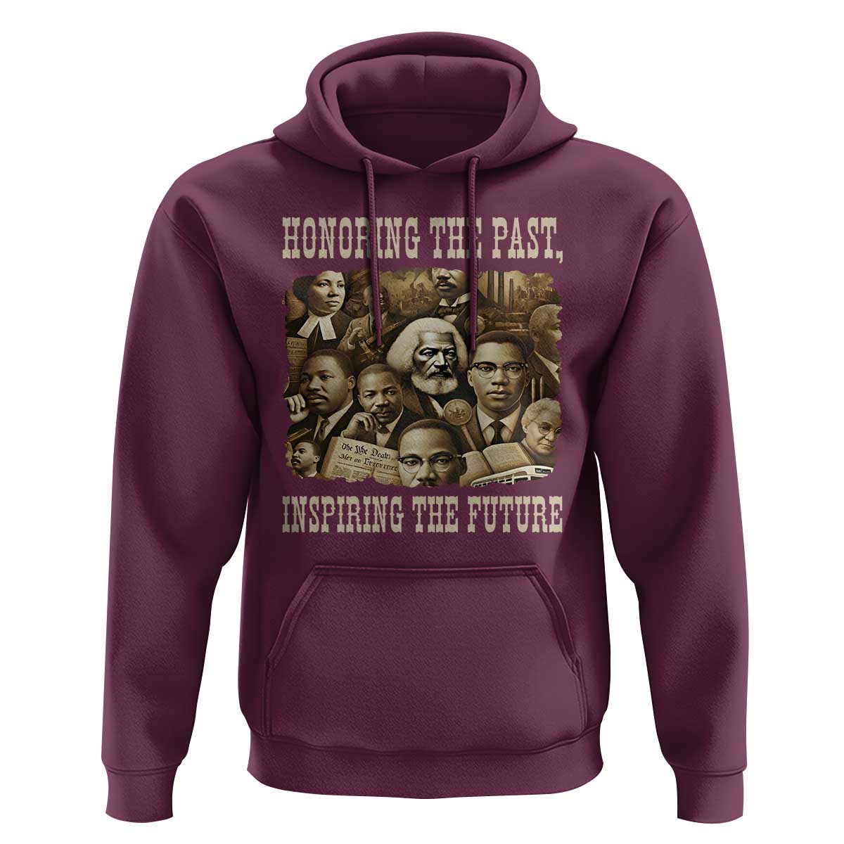 Honoring The Past Inspiring The Future Hoodie Black History Month - Wonder Print Shop