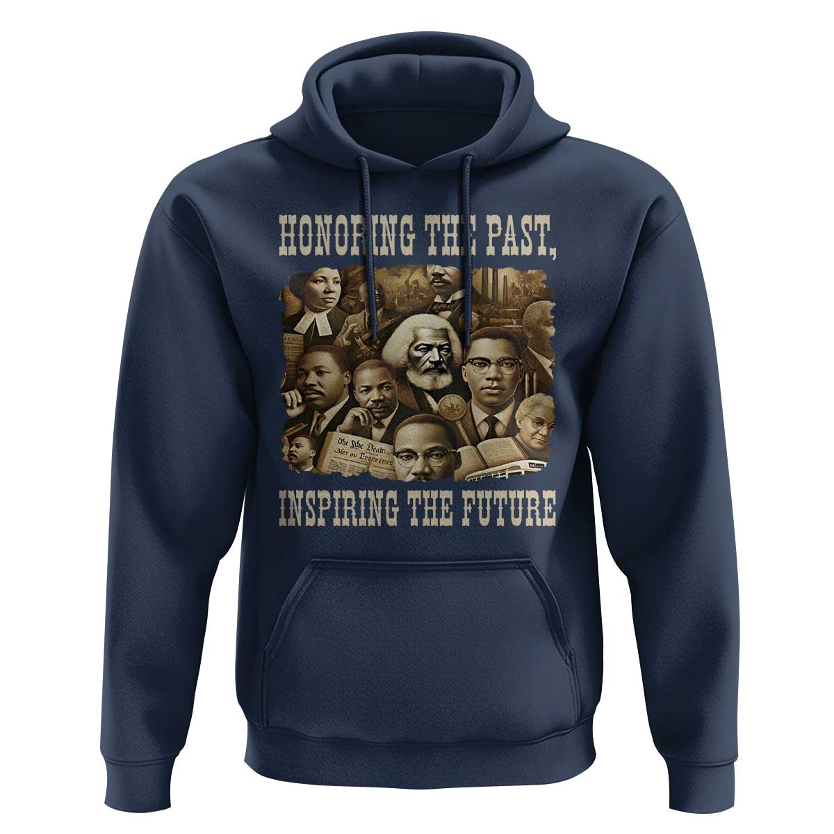 Honoring The Past Inspiring The Future Hoodie Black History Month - Wonder Print Shop