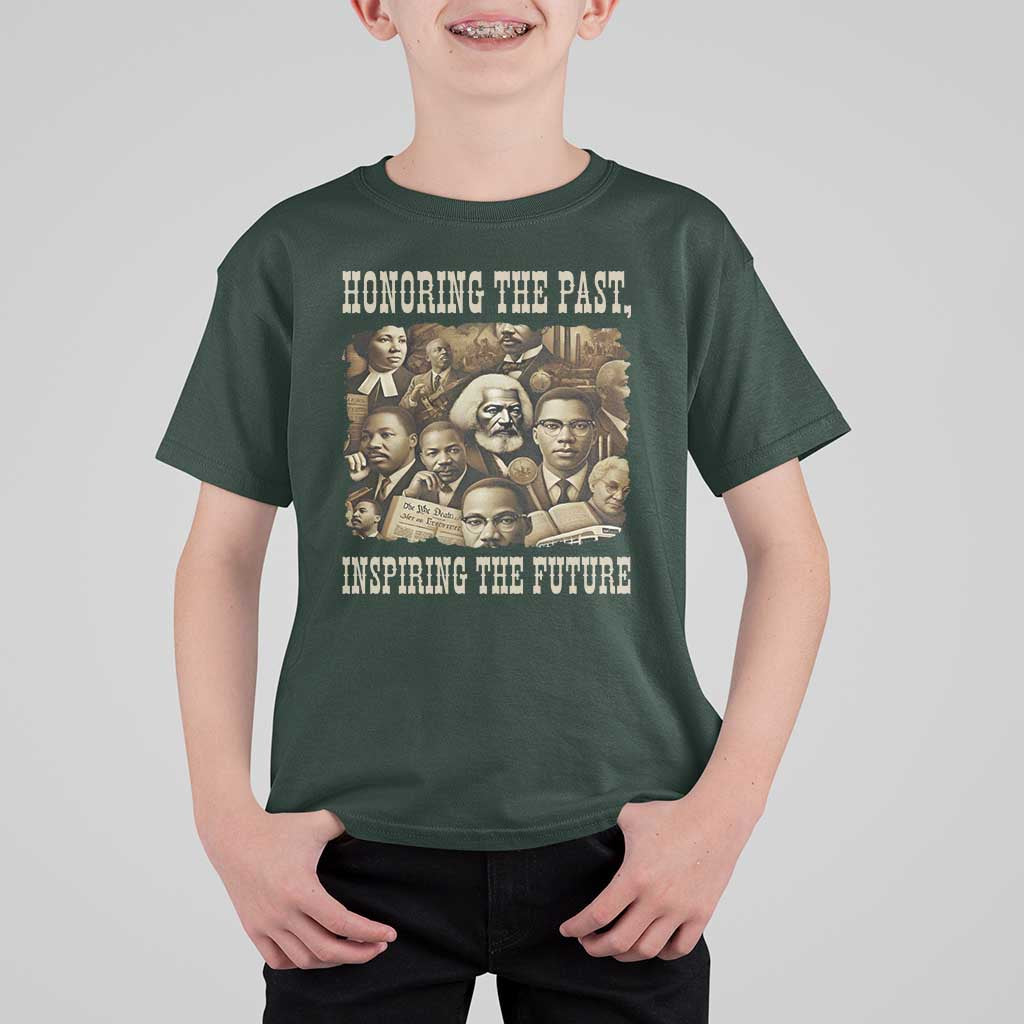 Honoring The Past Inspiring The Future T Shirt For Kid Black History Month - Wonder Print Shop