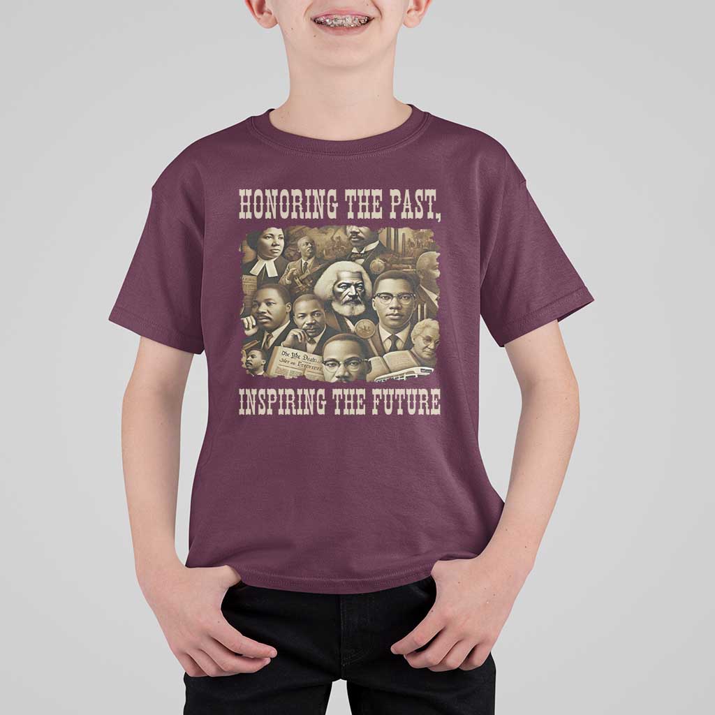 Honoring The Past Inspiring The Future T Shirt For Kid Black History Month - Wonder Print Shop