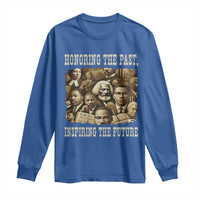 Honoring The Past Inspiring The Future Long Sleeve Shirt Black History Month - Wonder Print Shop