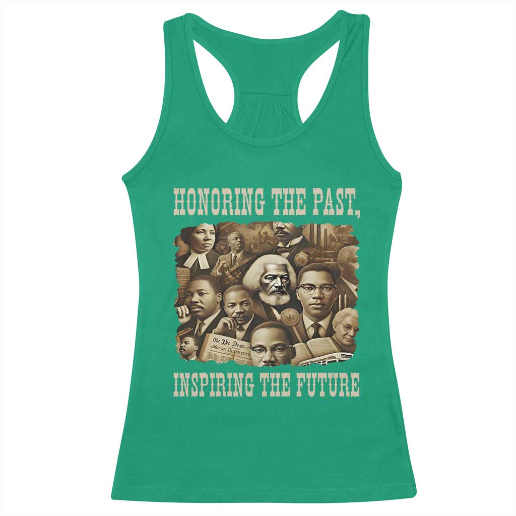 Honoring The Past Inspiring The Future Racerback Tank Top Black History Month - Wonder Print Shop
