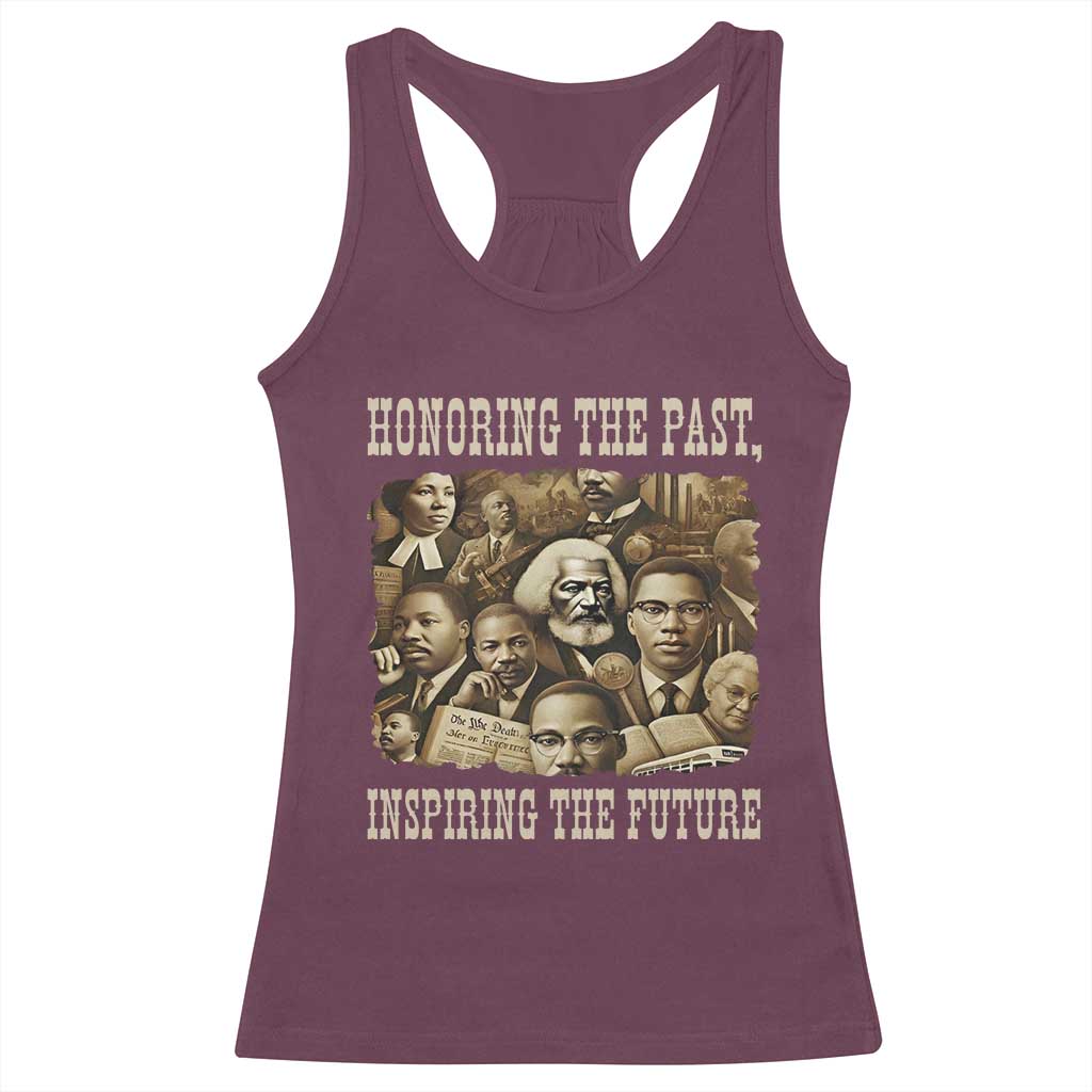 Honoring The Past Inspiring The Future Racerback Tank Top Black History Month - Wonder Print Shop