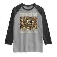 Honoring The Past Inspiring The Future Raglan Shirt Black History Month - Wonder Print Shop