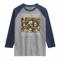 Honoring The Past Inspiring The Future Raglan Shirt Black History Month - Wonder Print Shop