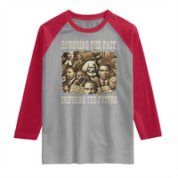 Honoring The Past Inspiring The Future Raglan Shirt Black History Month - Wonder Print Shop