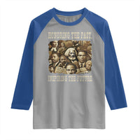 Honoring The Past Inspiring The Future Raglan Shirt Black History Month - Wonder Print Shop