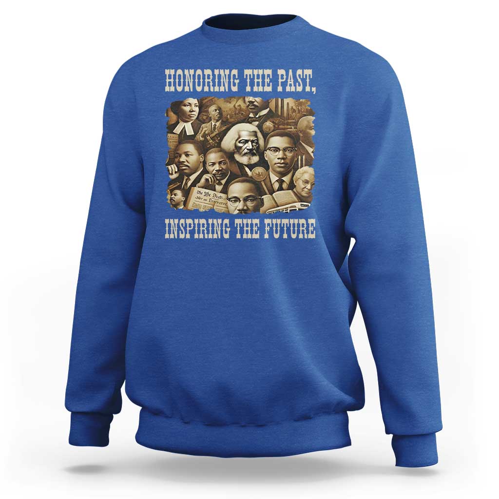 Honoring The Past Inspiring The Future Sweatshirt Black History Month - Wonder Print Shop