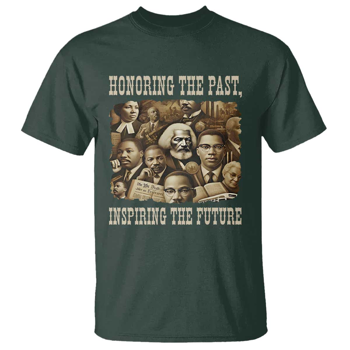 Honoring The Past Inspiring The Future T Shirt Black History Month - Wonder Print Shop