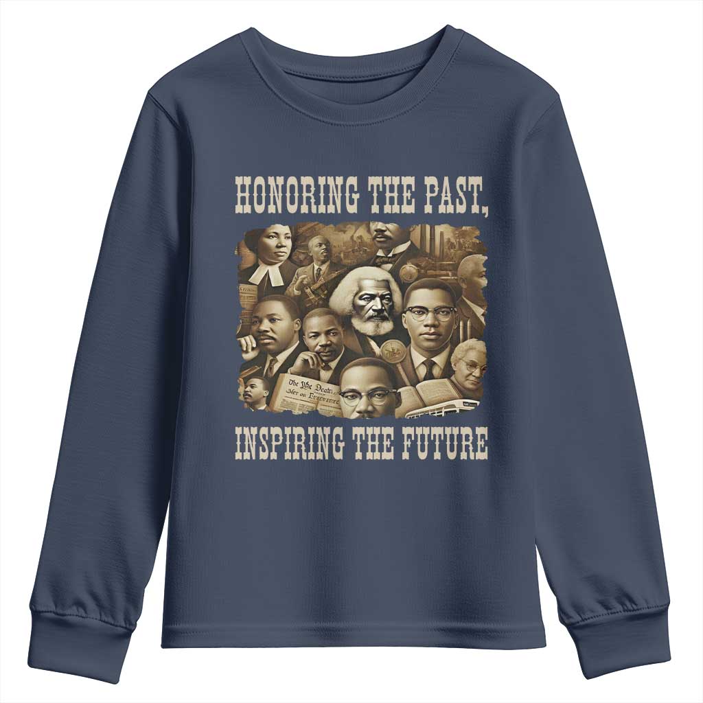 Honoring The Past Inspiring The Future Youth Sweatshirt Black History Month - Wonder Print Shop