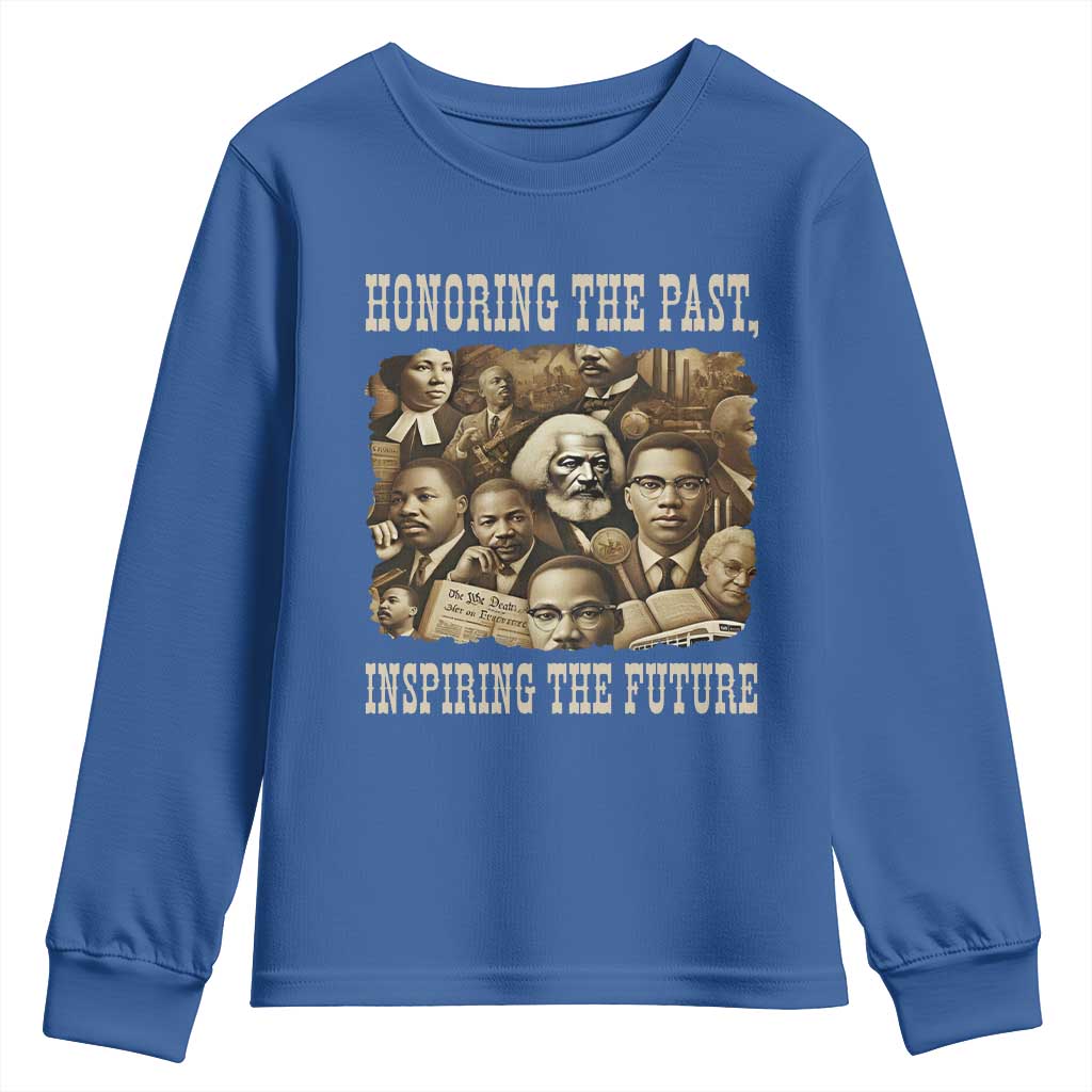 Honoring The Past Inspiring The Future Youth Sweatshirt Black History Month - Wonder Print Shop