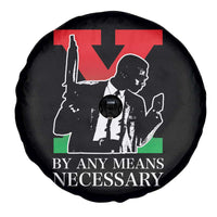 Malcolm X Spare Tire Cover By Any Means Necessary - Wonder Print Shop