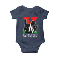Malcolm X Baby Onesie By Any Means Necessary - Wonder Print Shop