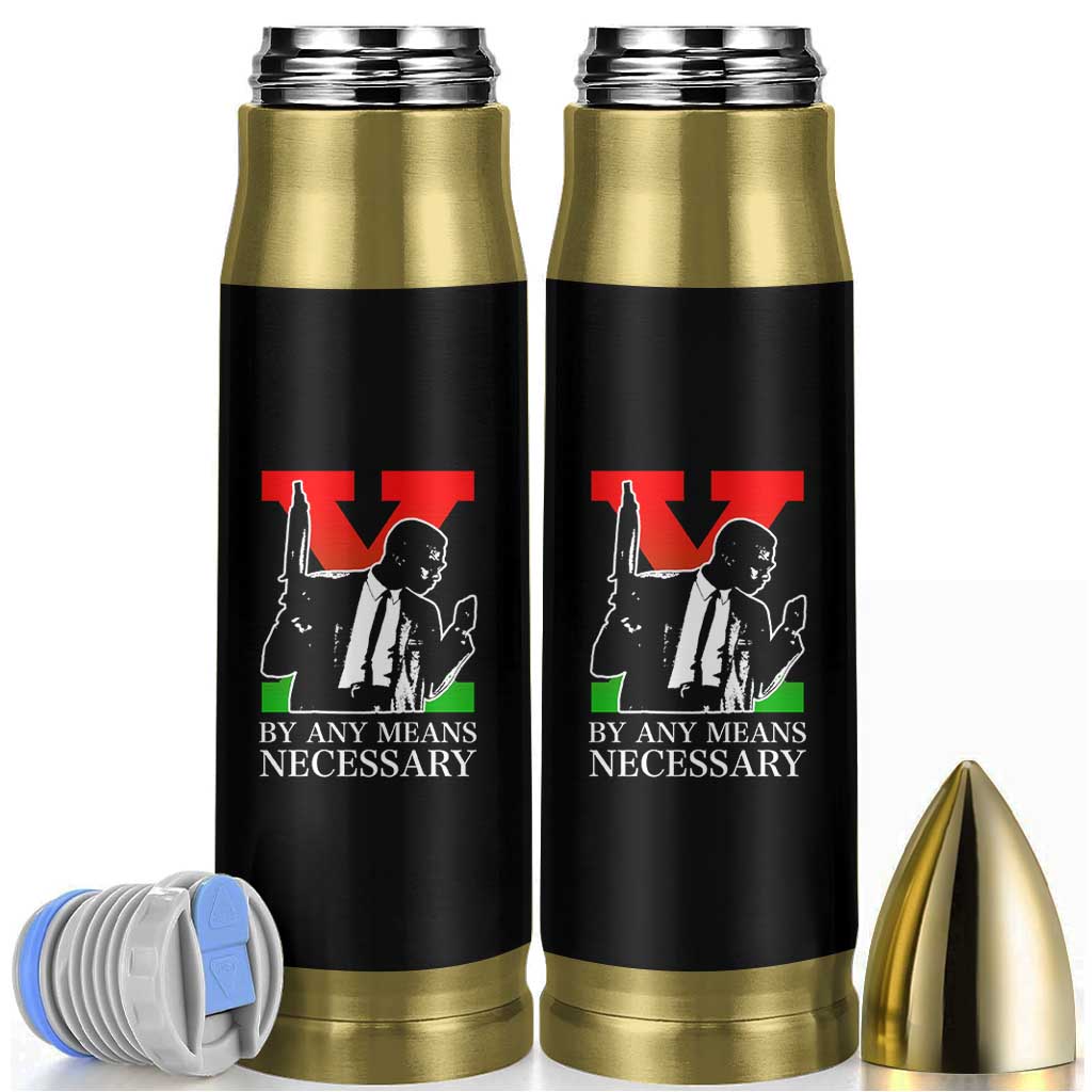 Malcolm X Bullet Tumbler By Any Means Necessary - Wonder Print Shop