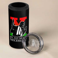 Malcolm X 4 in 1 Can Cooler Tumbler By Any Means Necessary - Wonder Print Shop