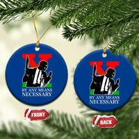 Malcolm X Ceramic Ornament By Any Means Necessary - Wonder Print Shop