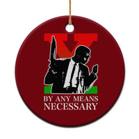 Malcolm X Ceramic Ornament By Any Means Necessary - Wonder Print Shop