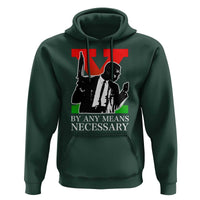 Malcolm X Hoodie By Any Means Necessary - Wonder Print Shop