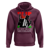 Malcolm X Hoodie By Any Means Necessary - Wonder Print Shop