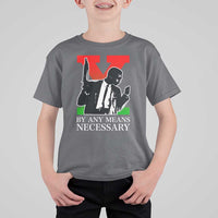 Malcolm X T Shirt For Kid By Any Means Necessary - Wonder Print Shop