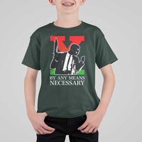 Malcolm X T Shirt For Kid By Any Means Necessary - Wonder Print Shop