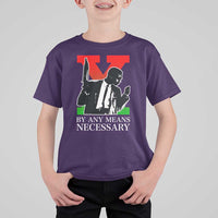 Malcolm X T Shirt For Kid By Any Means Necessary - Wonder Print Shop